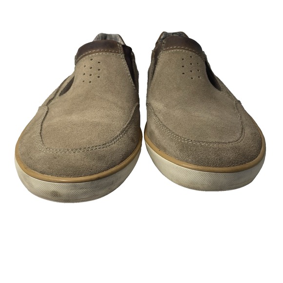 Clark's Men's Tan Slip On Suede Shoes Size 10M Pre-owned - Picture 4 of 11